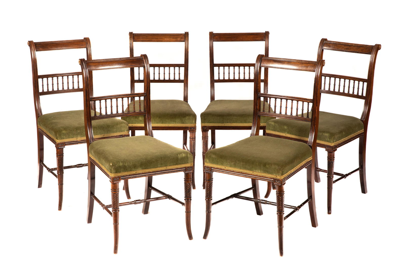 SET OF SIX REGENCY MAHOGANY CHAIRS (1 of 3)