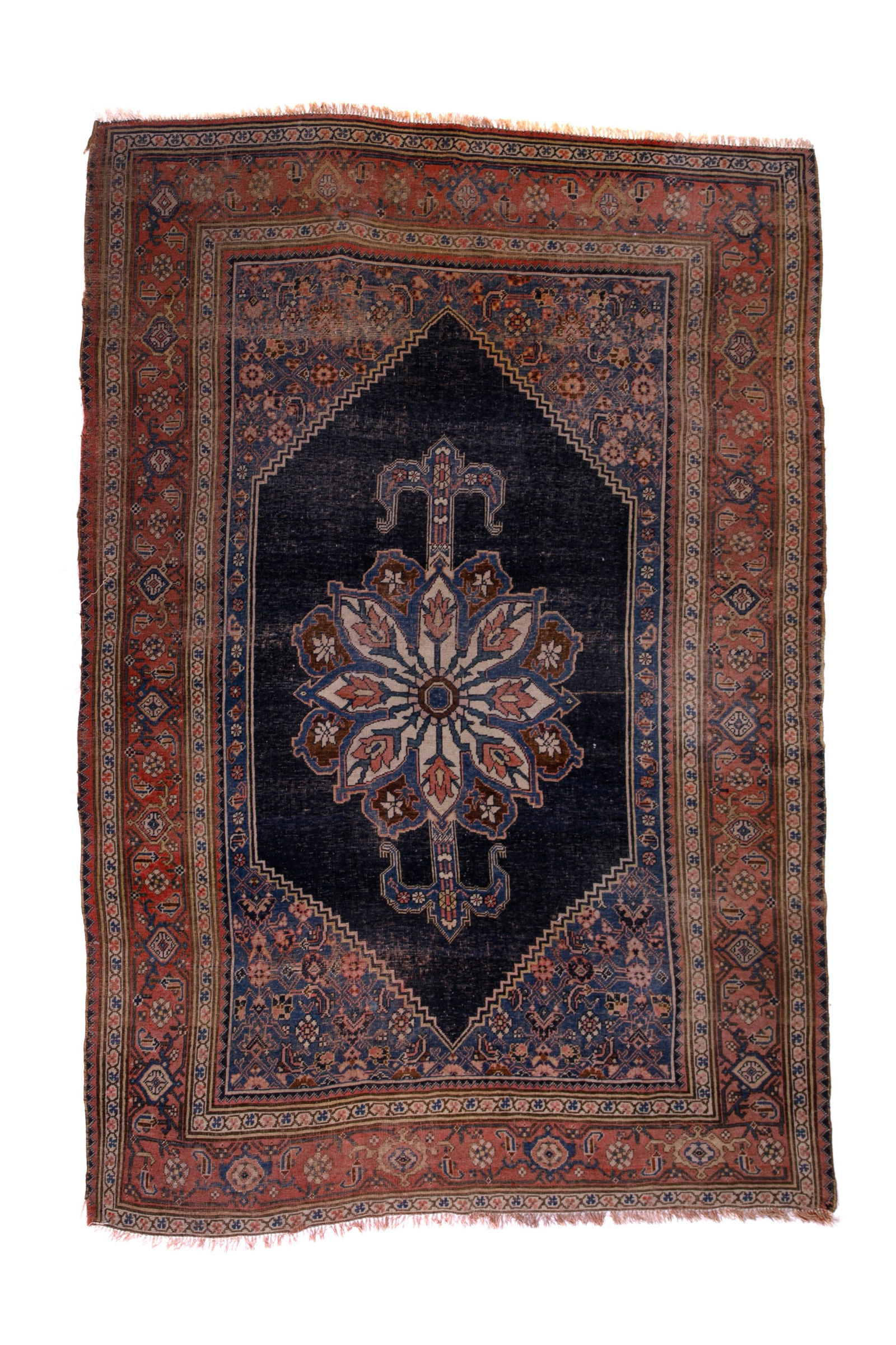 ANTIQUE BLUE GROUND TABRIZ RUG (1 of 3)