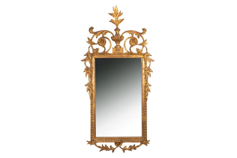 ANTIQUE CARVED GILTWOOD MIRROR (2127) on Jan 18, 2023 A.H. Wilkens