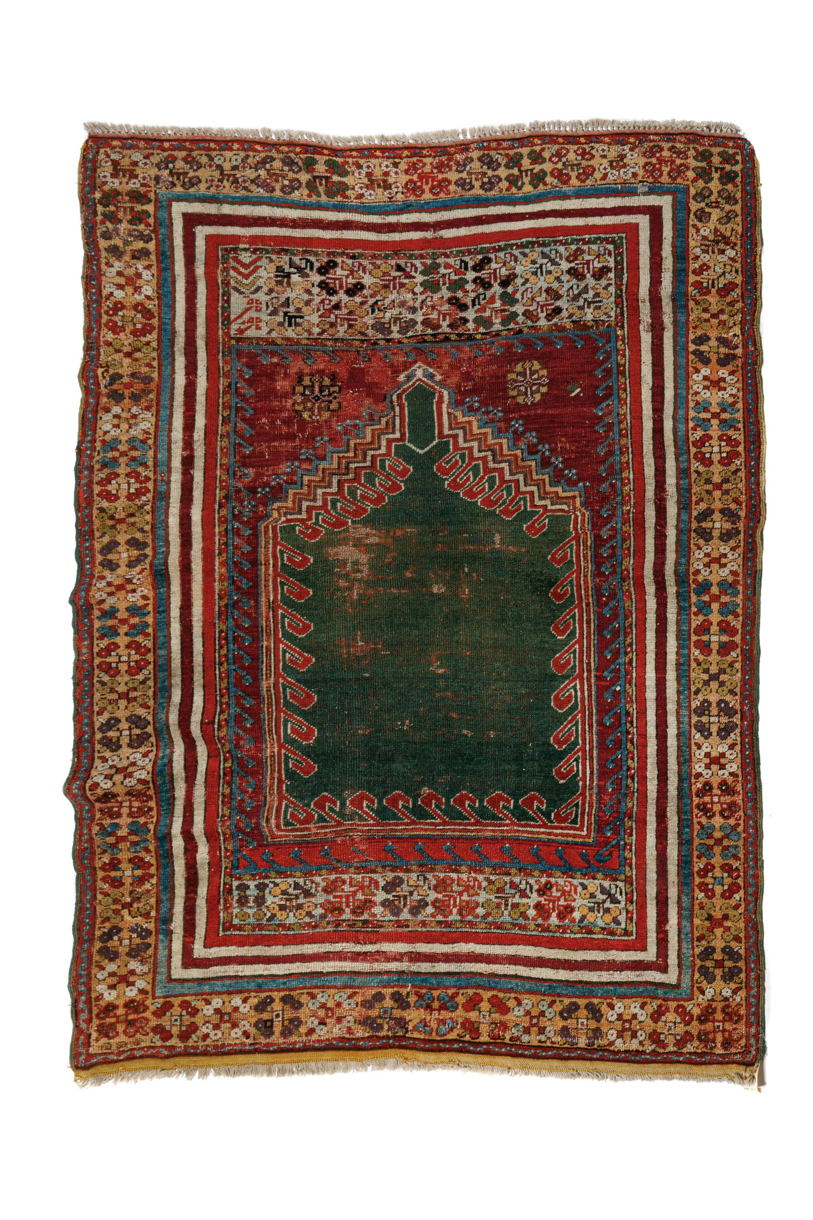 EARLY 19th C TURKISH PRAYER RUG (1 of 4)
