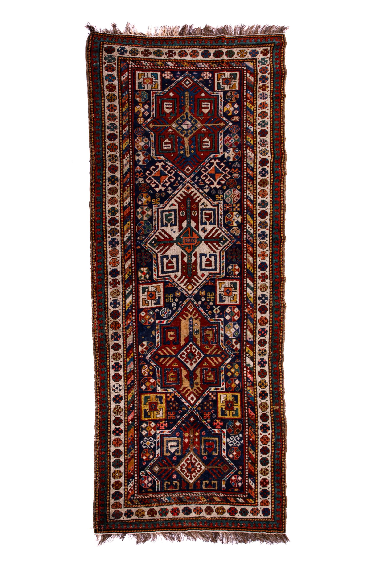 ANTIQUE CAUCASIAN LONG RUG (1 of 4)