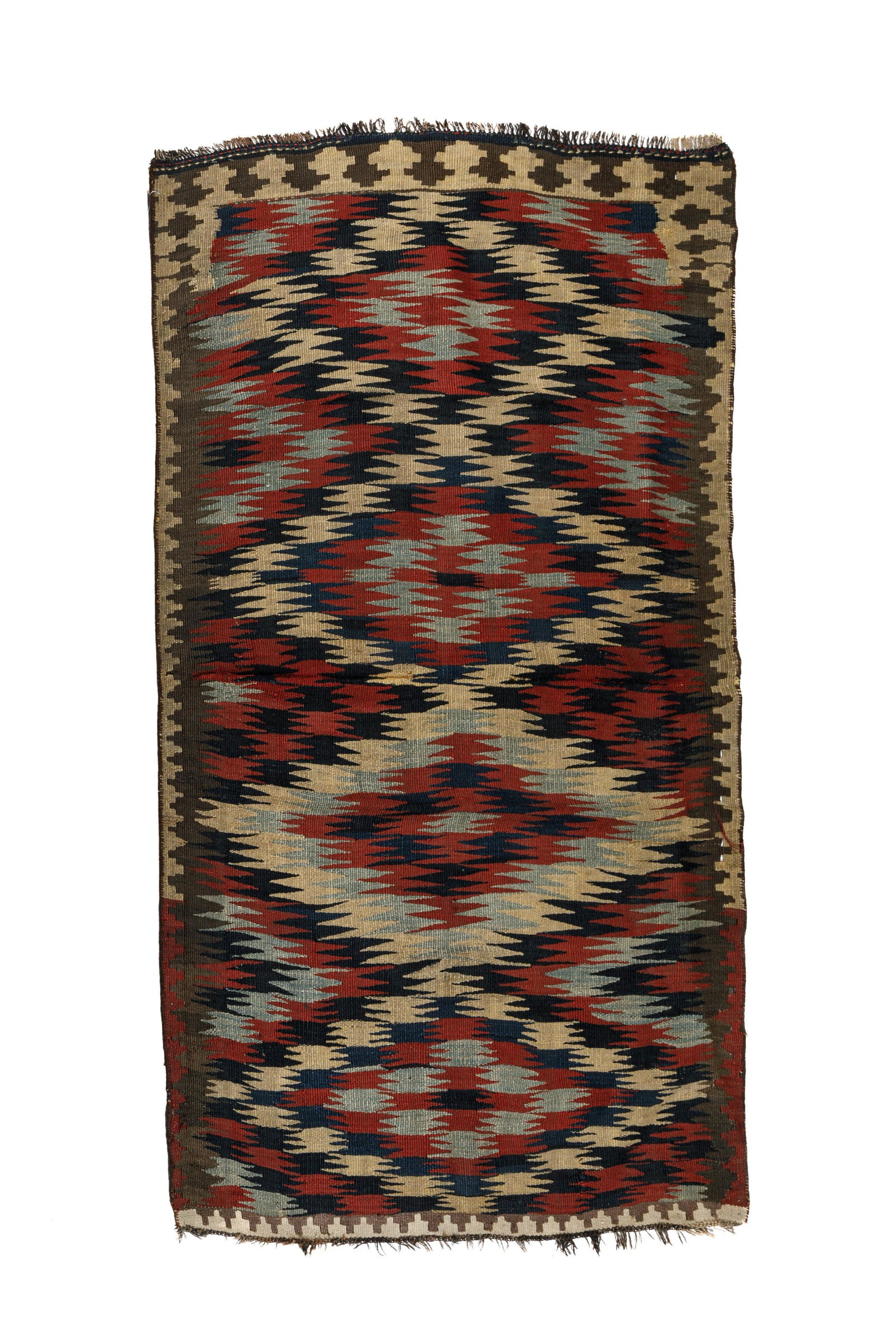 ANTIQUE ZIGZAG SLITWEAVE KILIM (1 of 4)