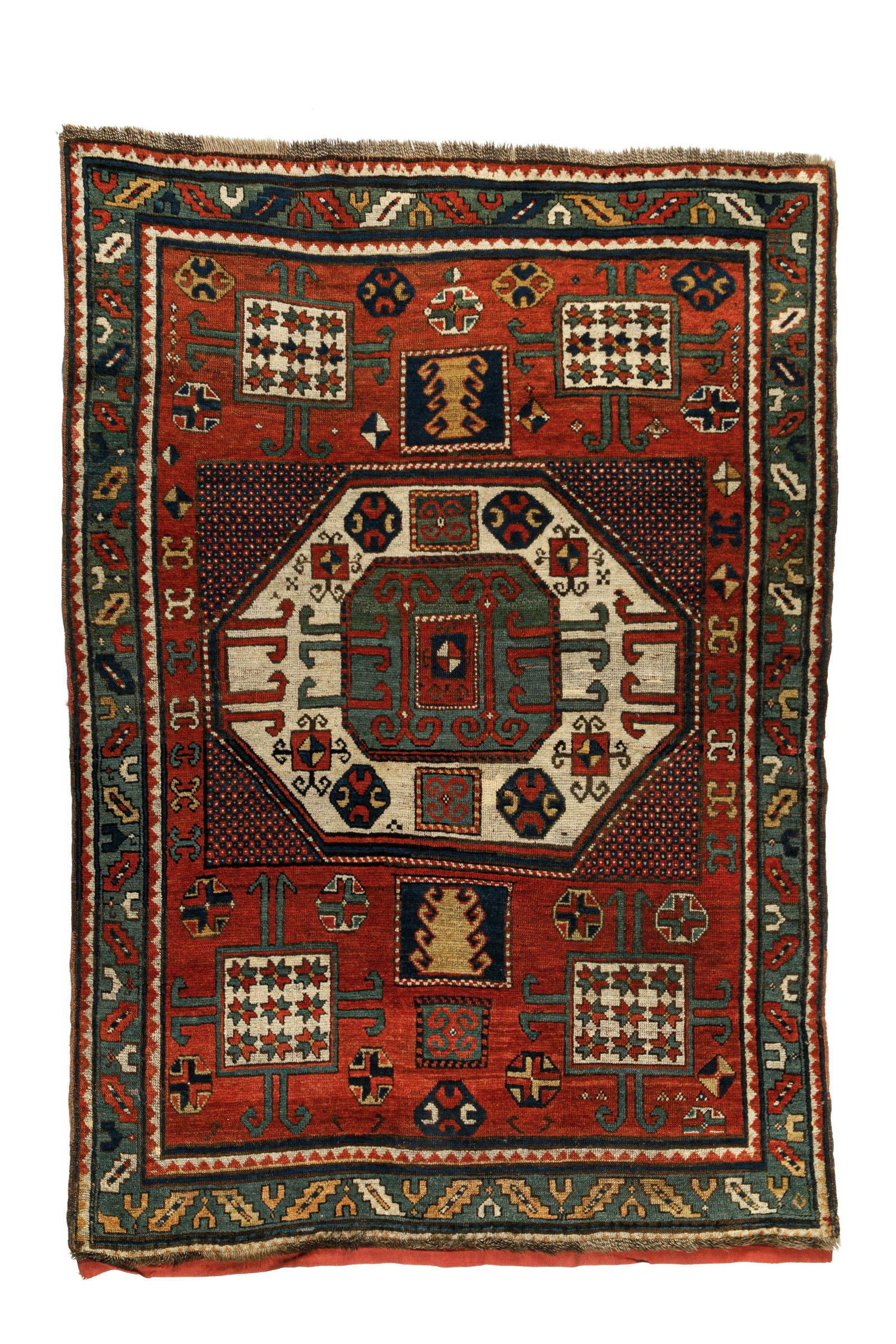 ANTIQUE CAUCASIAN KARACHOV KAZAK RUG (1 of 4)