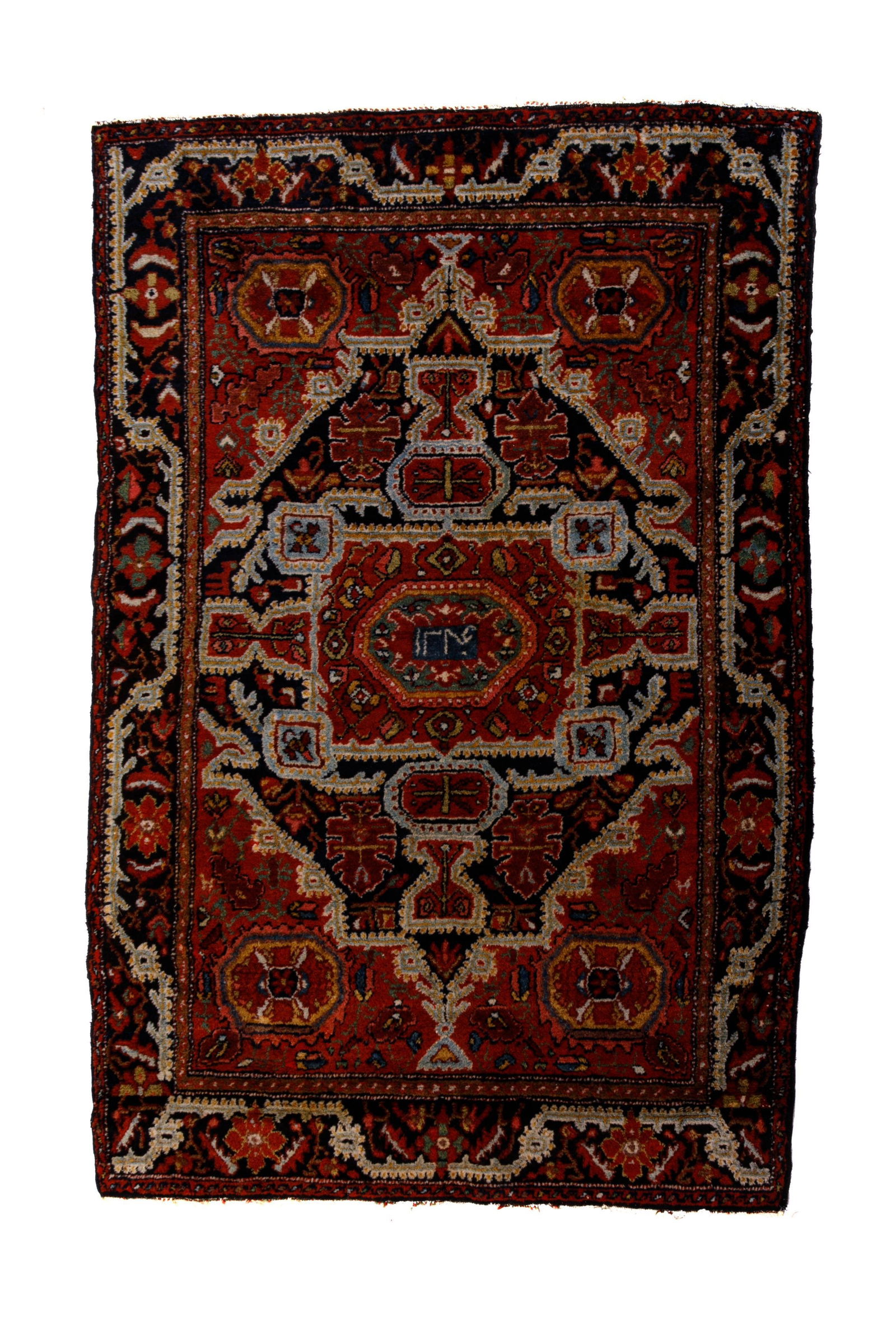 DATED BIDJAR WOOL RUG (1 of 3)