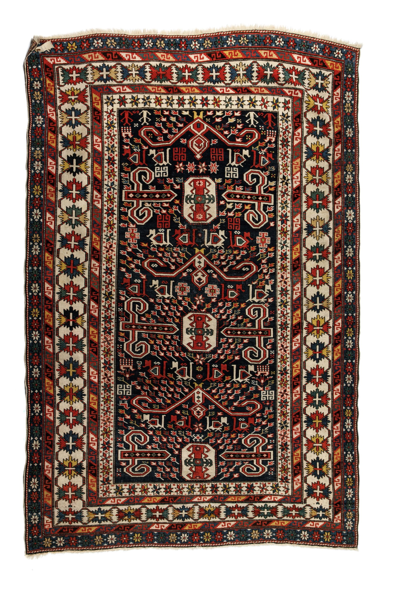 BEAUTIFUL ANTIQUE CAUCASIAN PEREPEDIL RUG (1 of 4)