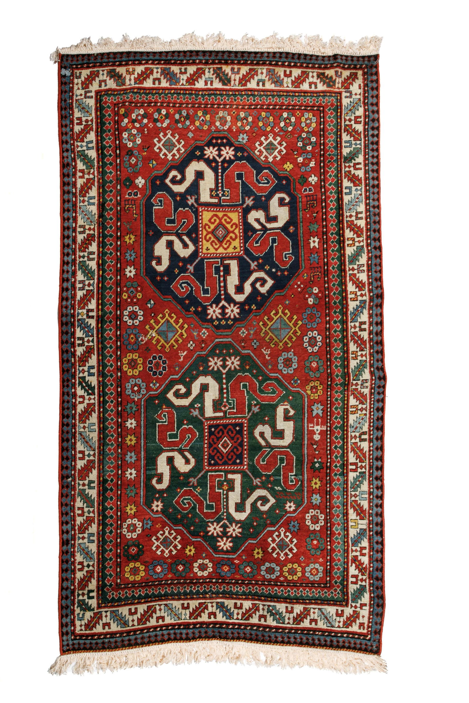 ANTIQUE CAUCASIAN CLOUDBAND KAZAK RUG (1 of 5)