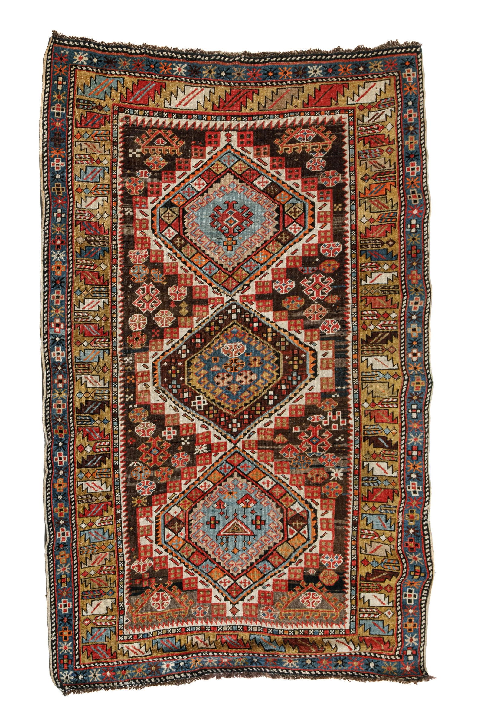 ANTIQUE CAUCASIAN SHIRVAN RUG (1 of 4)