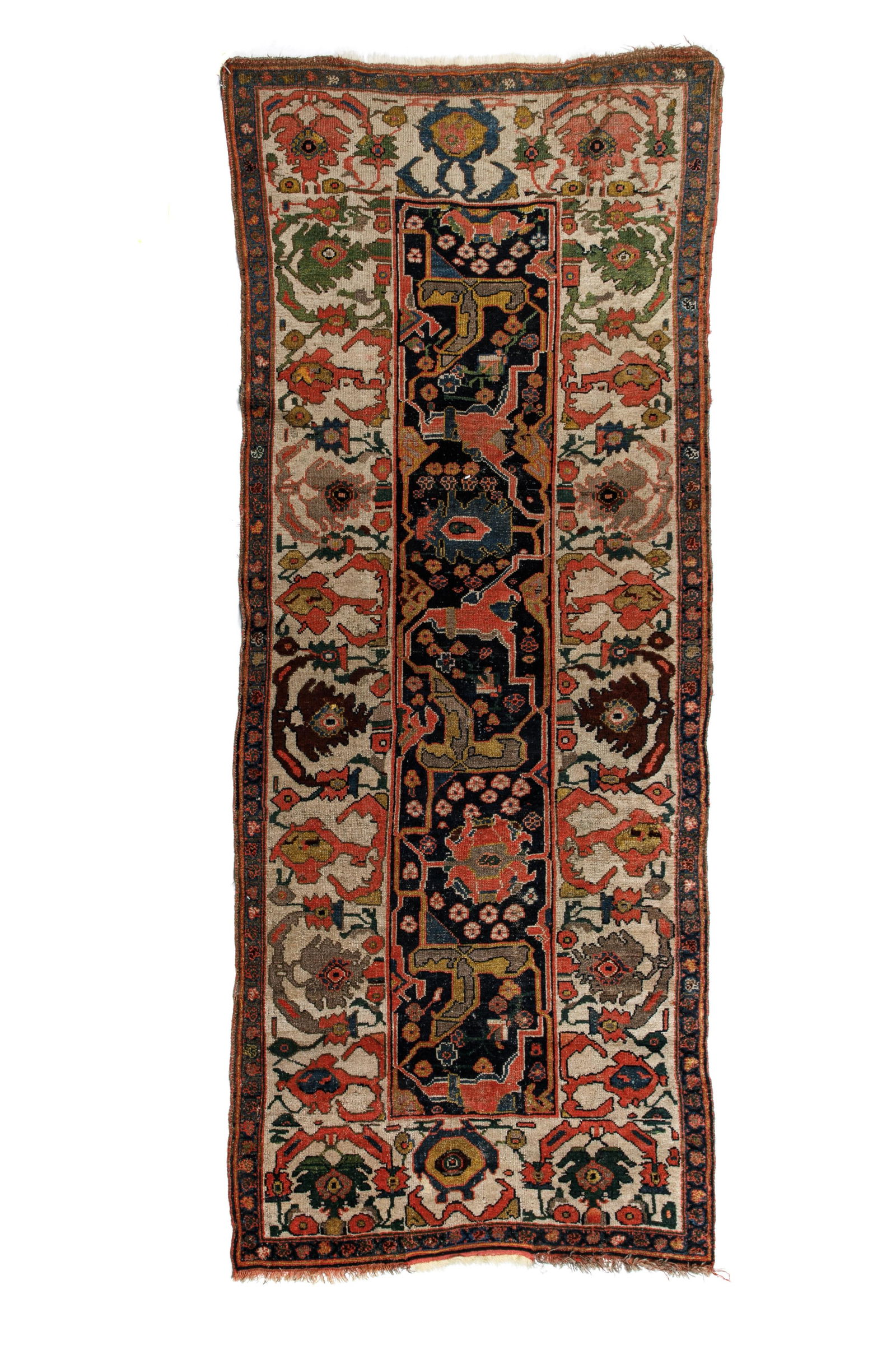 ANTIQUE PERSIAN KURD BIDJAR TRIBAL LONG RUG (1 of 4)