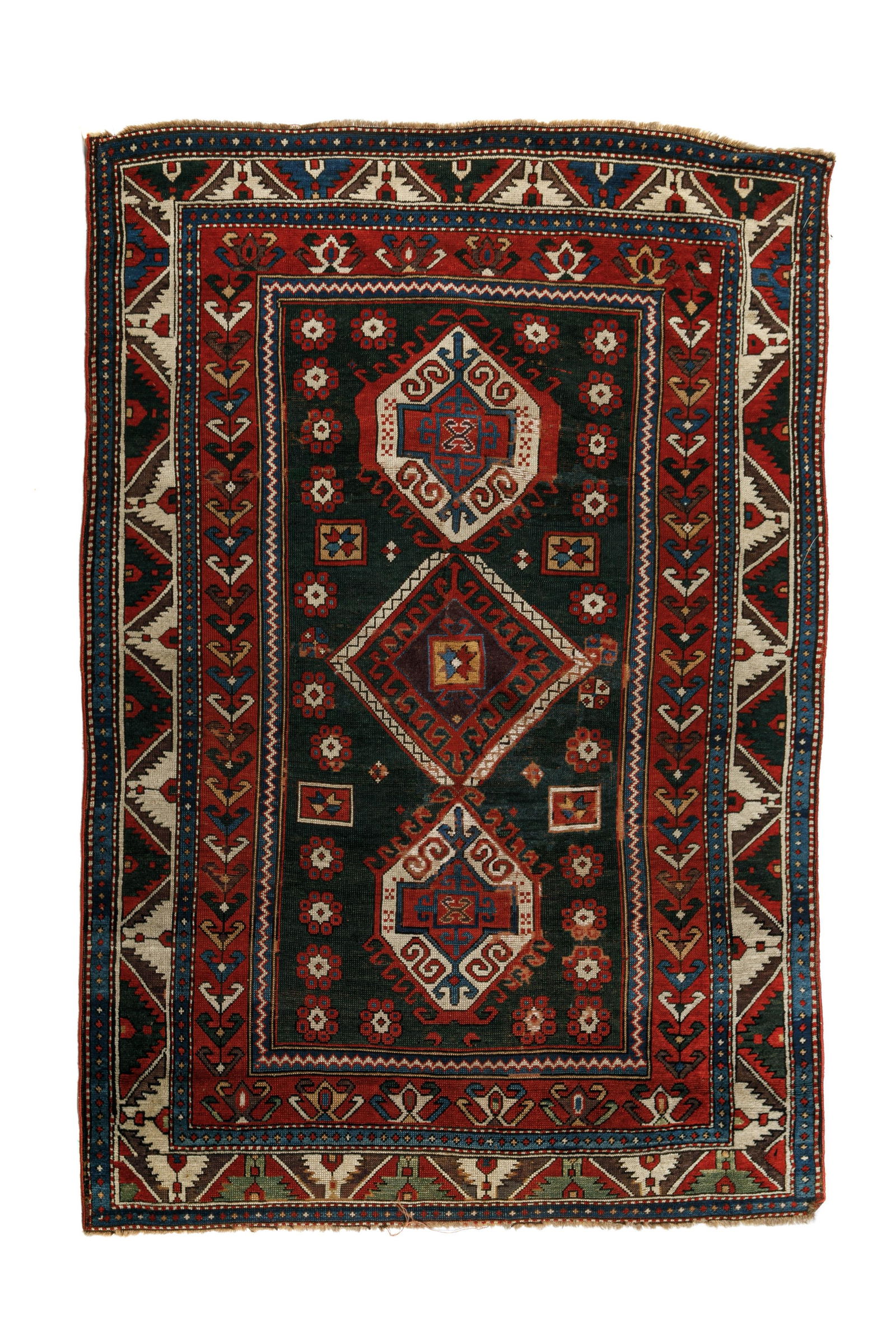 ANTIQUE CAUCASIAN TALISH KAZAK RUG (1 of 4)