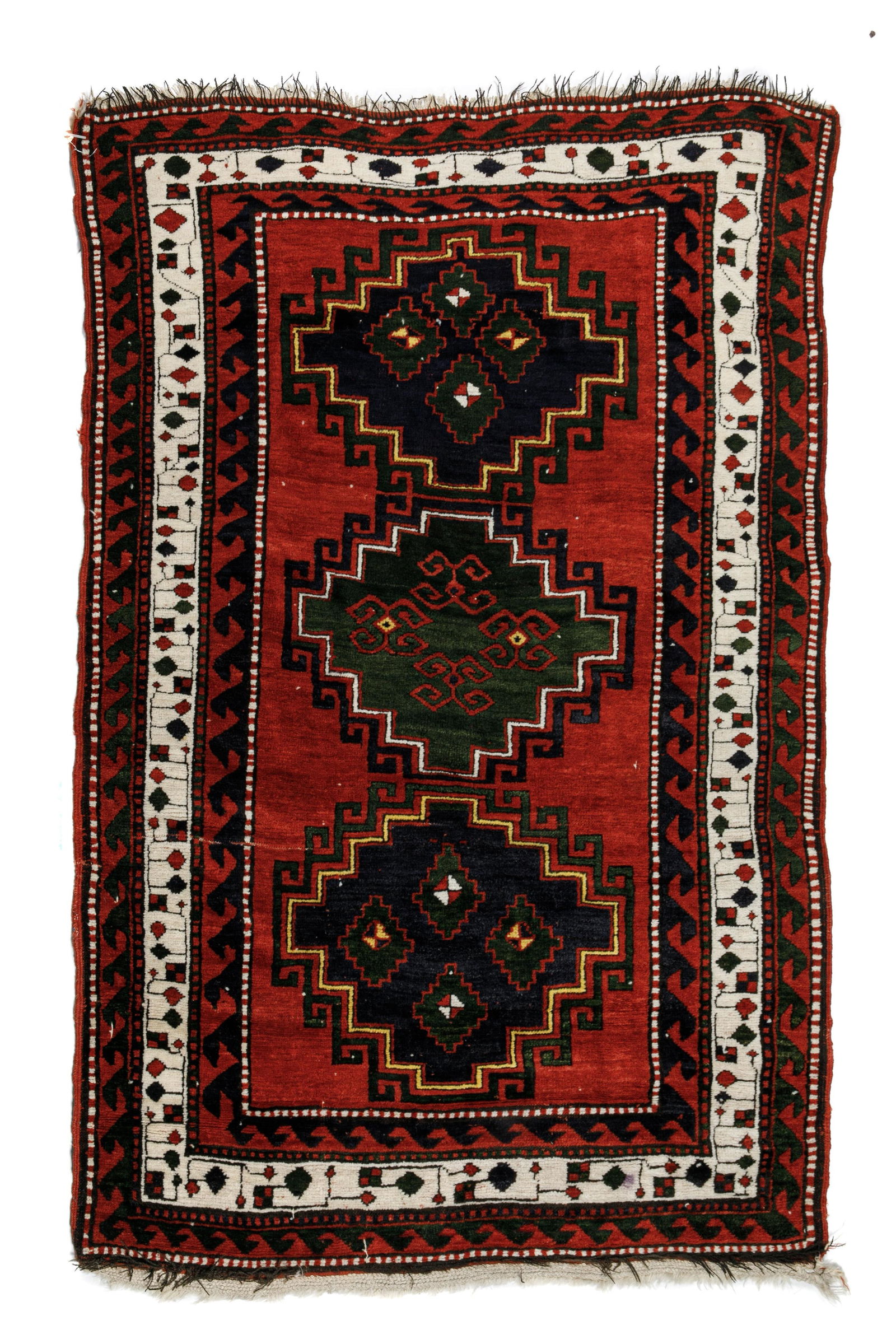 ANTIQUE CAUCASIAN LEMBALO KAZAK RUG (1 of 4)
