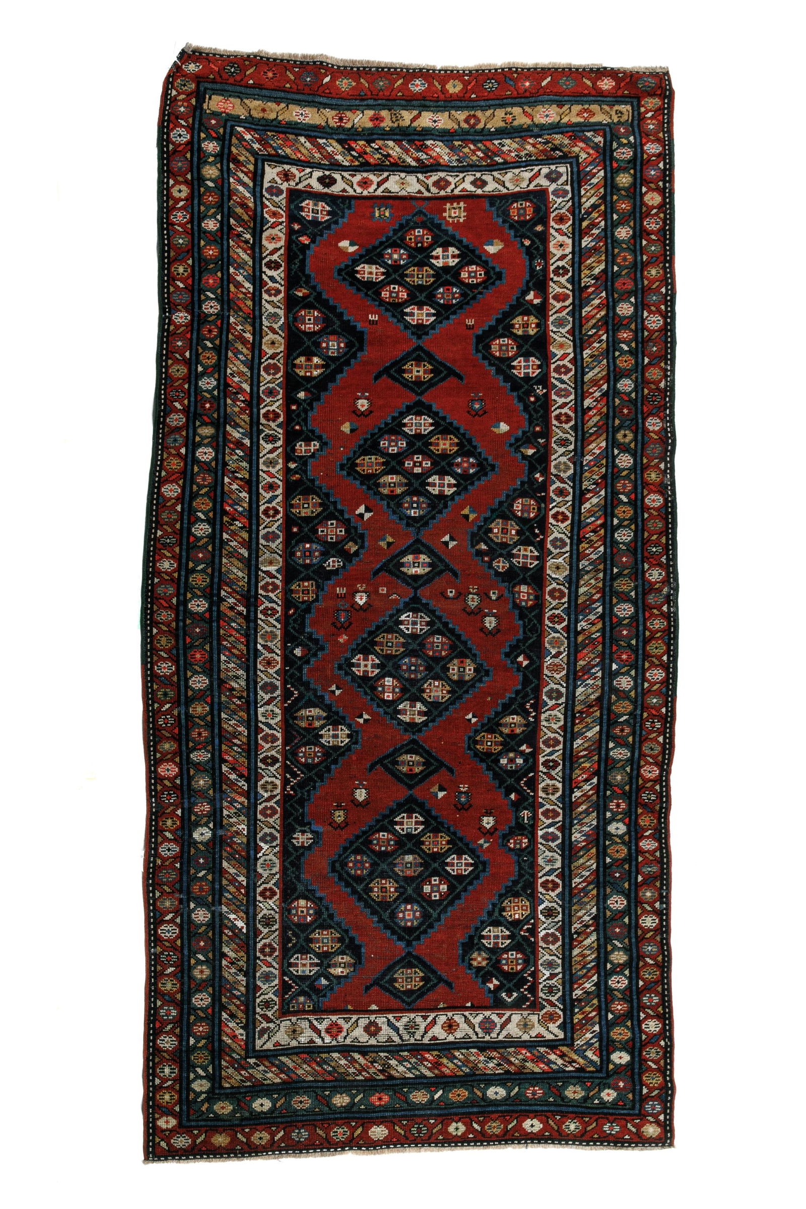 ANTIQUE CAUCASIAN KARADAGH LONG RUG (1 of 4)