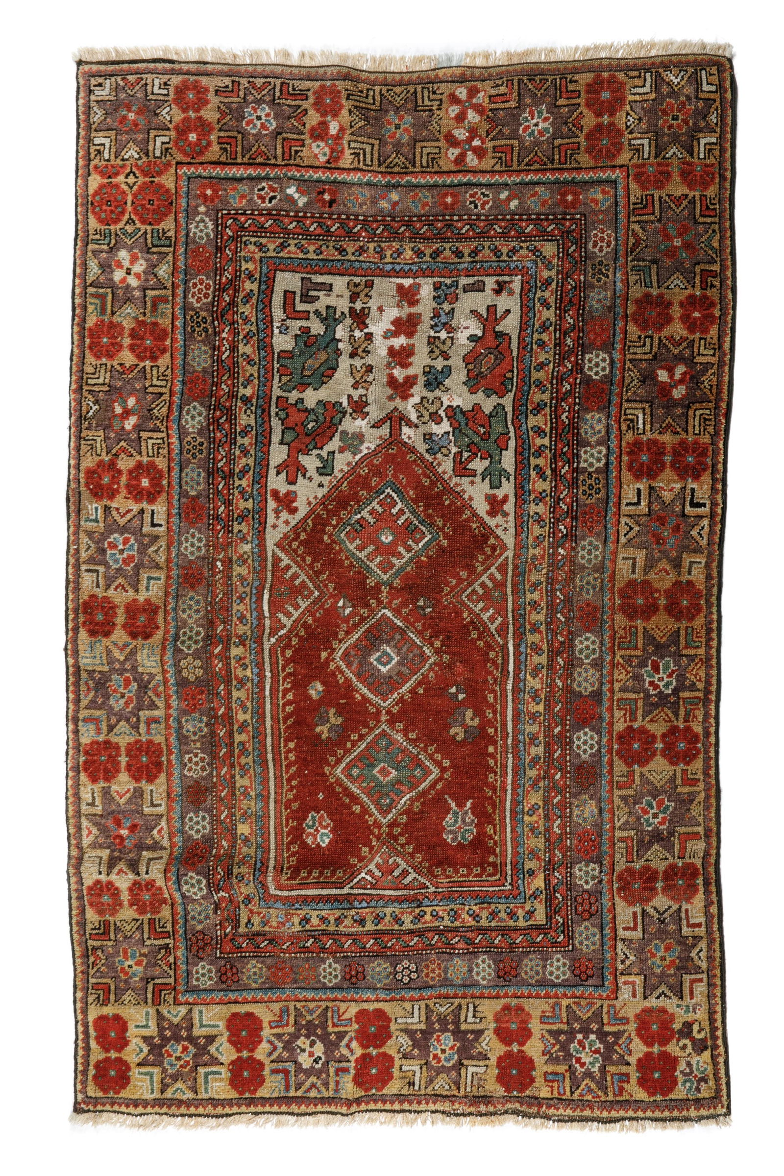 ANTIQUE TURKISH MELAS PRAYER RUG (1 of 4)