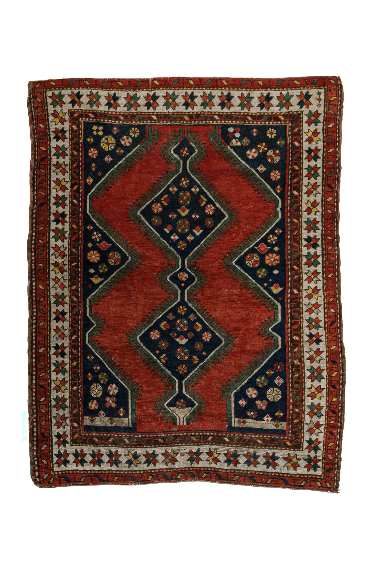 UNUSUAL CAUCASIAN KARABAGH KAZAK RUG (1 of 4)