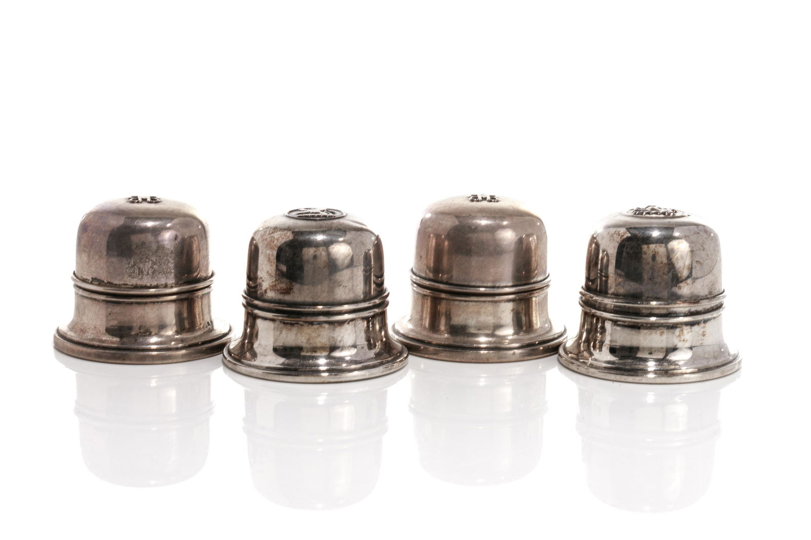 FOUR BIRKS SILVER & SILVERPLATE  RING BOXES (1 of 6)