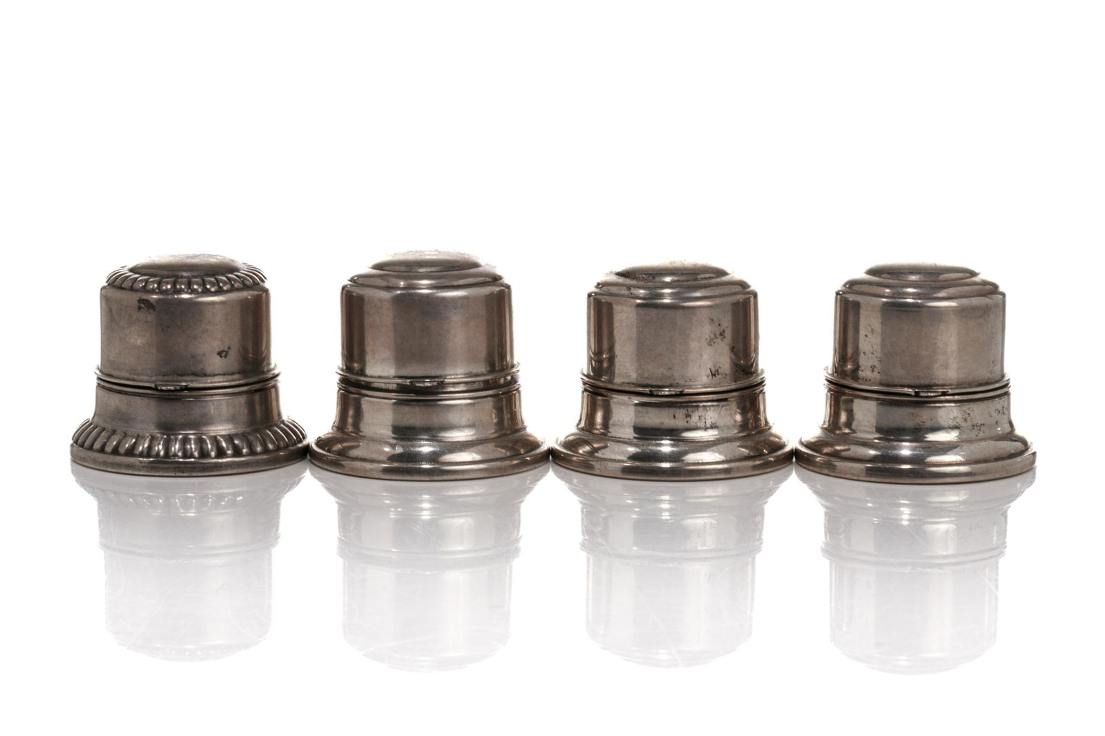 FOUR BIRKS SILVER RING BOXES (1 of 4)