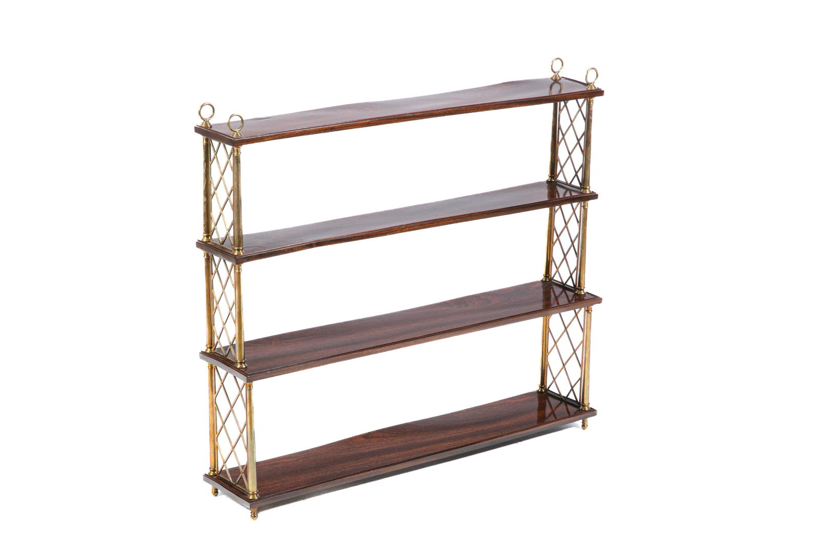 REGENCY PERIOD ROSEWOOD AND GILT-BRONZE ETAGERE (1 of 2)