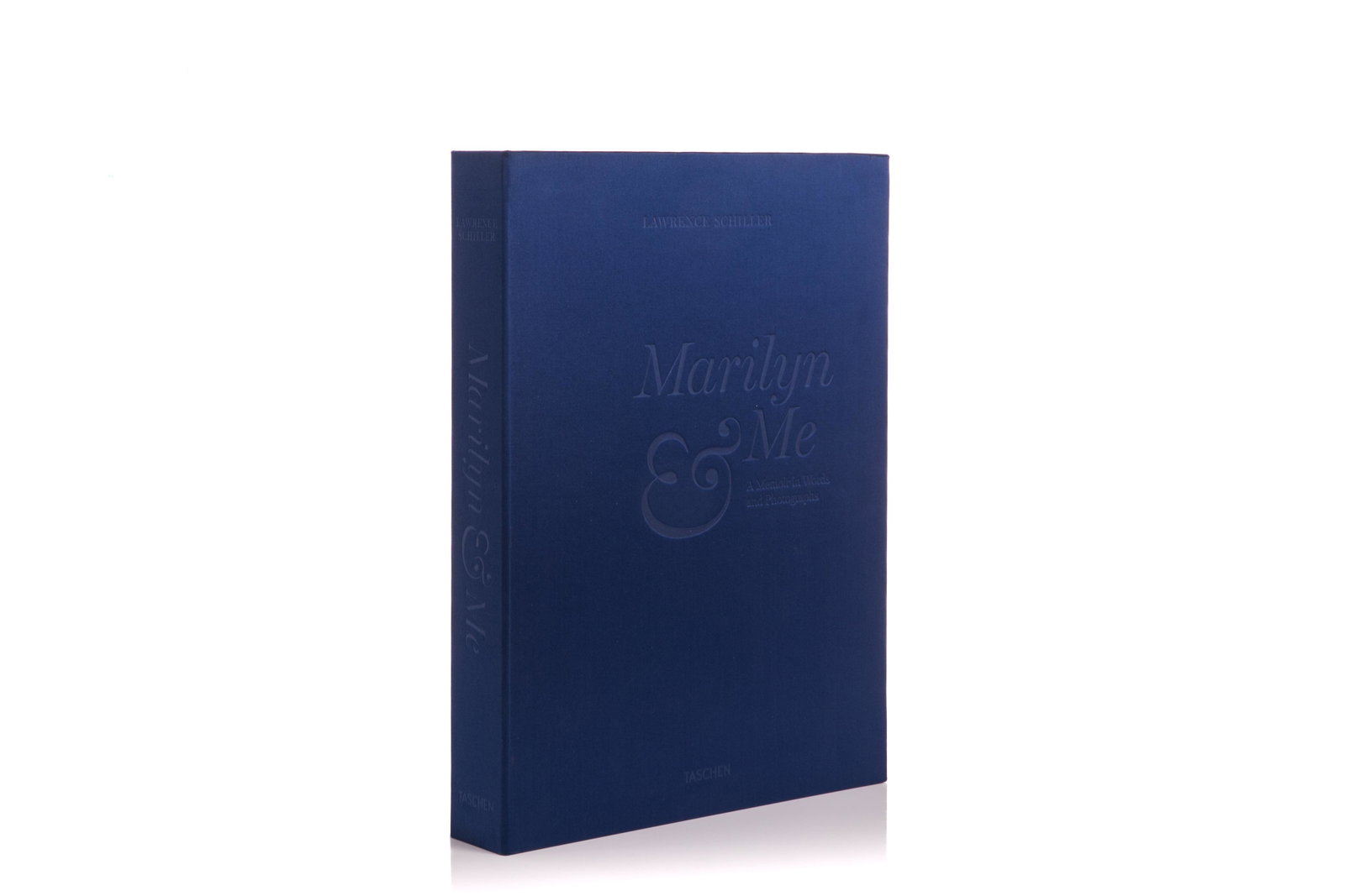 LAWRENCE SCHILLER. MARILYN & ME TASCHEN EDITION: Schiller, Lawrence. MARILYN & ME: A MEMOIR IN WORDS & PHOTOGRAPHS (Cologne: Taschen, 2012). Limited edition. # 981 / 1962. Hardcover with onlay portrait of Marilyn and blind lettering. Includes four f