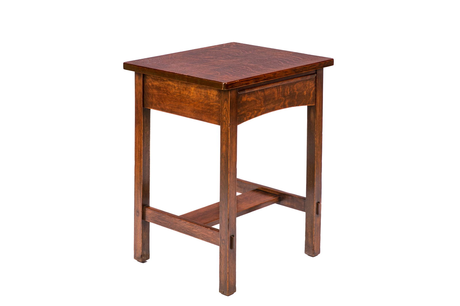 AMERICAN ARTS & CRAFTS SIGNED SMALL OAK DESK (1 of 11)