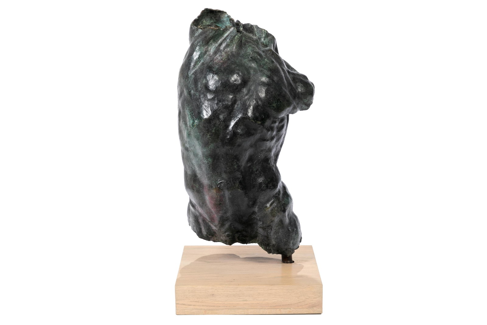 GARY MICHAEL WEISMAN (American 1952-): Torso of a Nude Man Patinated bronze, signed Weisman to verso. H. 73.7cm (29 in.)