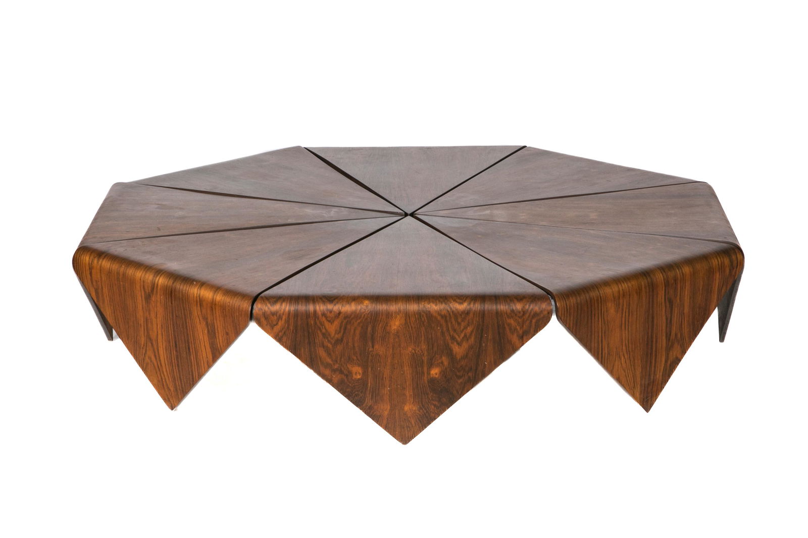 JORGE ZALSZUPIN ROSEWOOD PETALAS COFFEE TABLE (1 of 5)