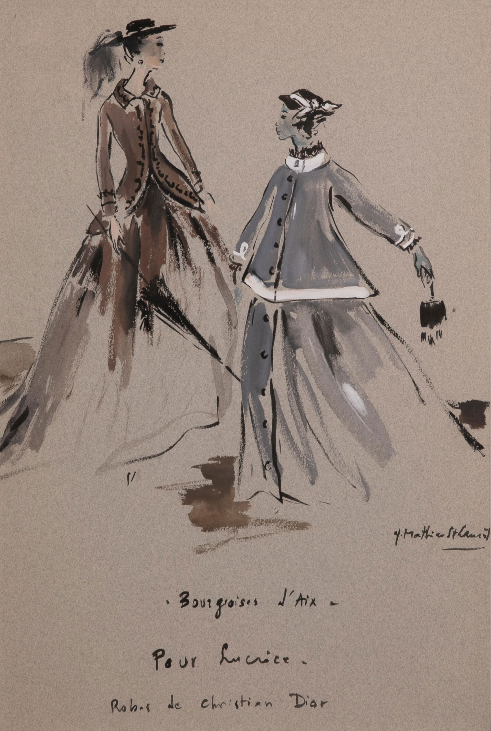 YVES SAINT LAURENT (French 1936-2008) (1 of 5)