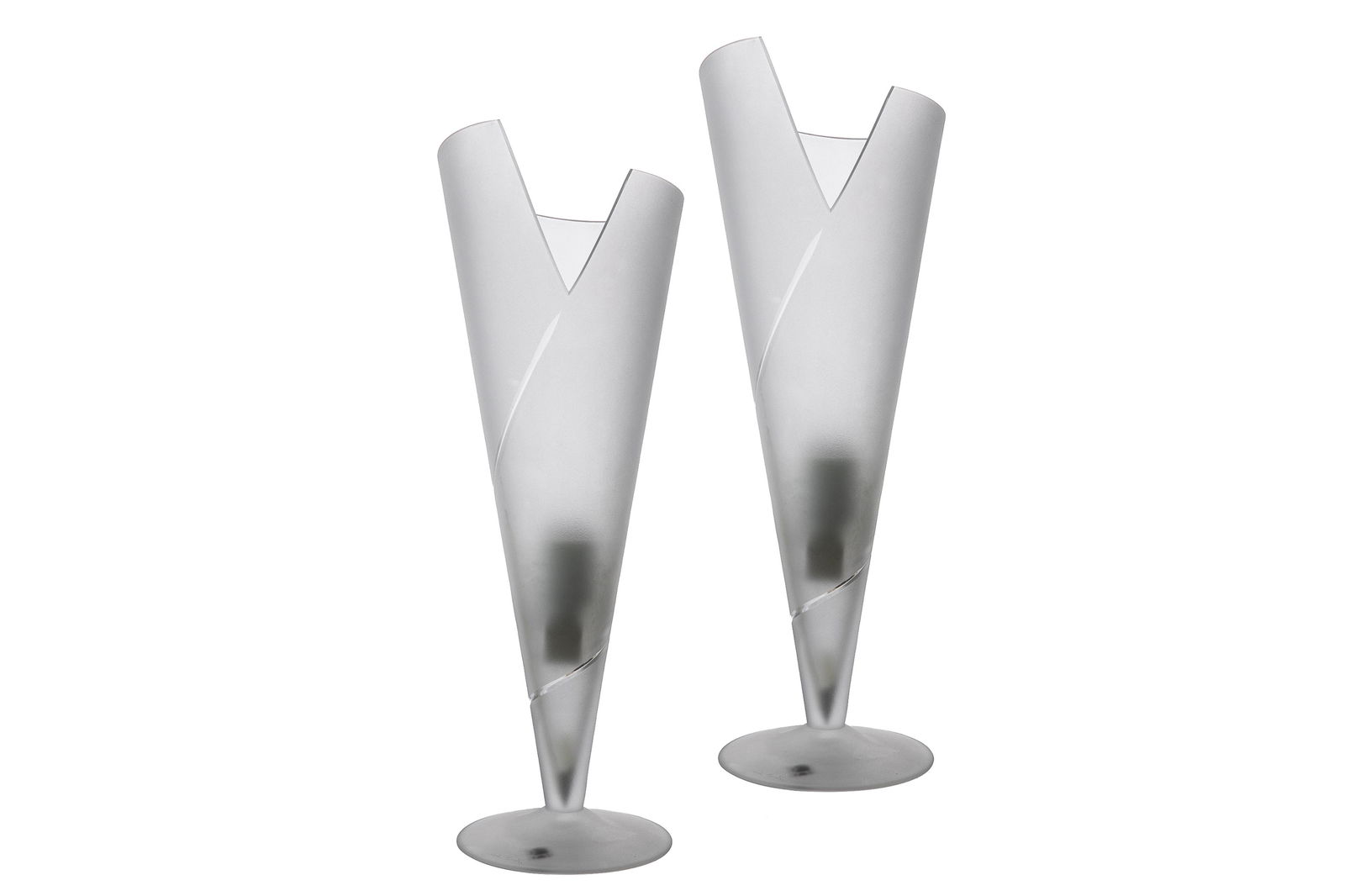 PAIR OF CARLO MORETTI FROSTED GLASS TABLE LAMPS (1 of 3)