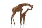 LOET VANDERVEEN BRONZE GIRAFFES SCULPTURE