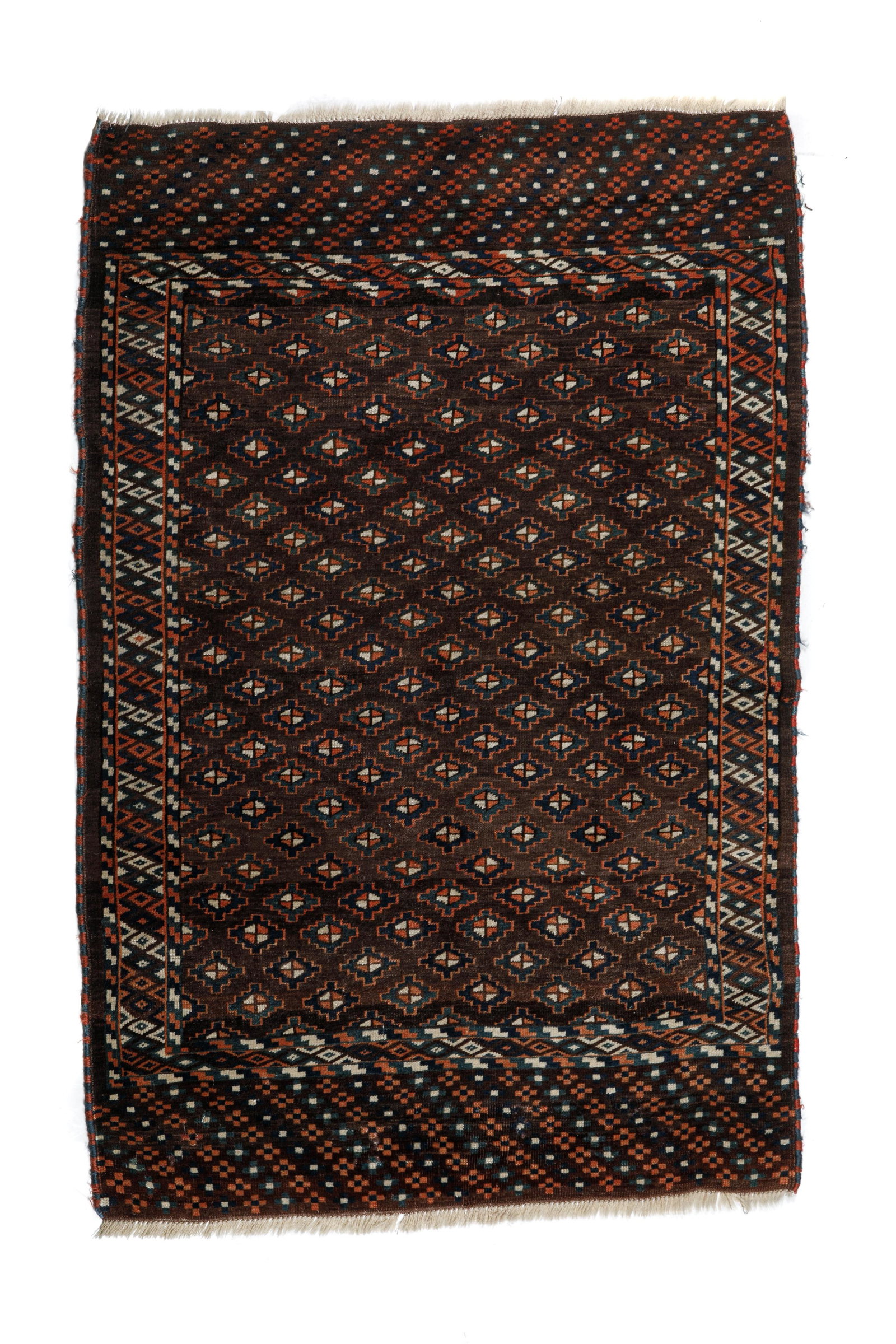 ANTIQUE TURKOMAN TRIBAL RUG (1 of 4)