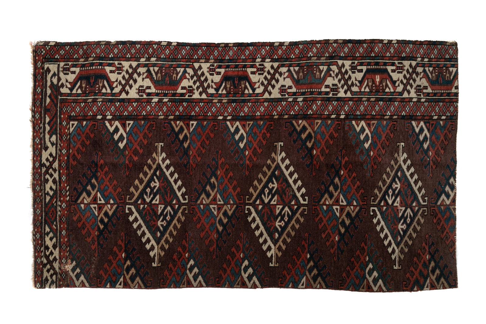 ANTIQUE YOMUD MAIN FRAGMENT WITH DYRNAK GULS (1 of 4)