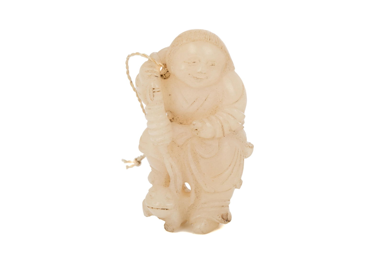 A CHINESE JADE CARVED FIGURINE (1 of 7)