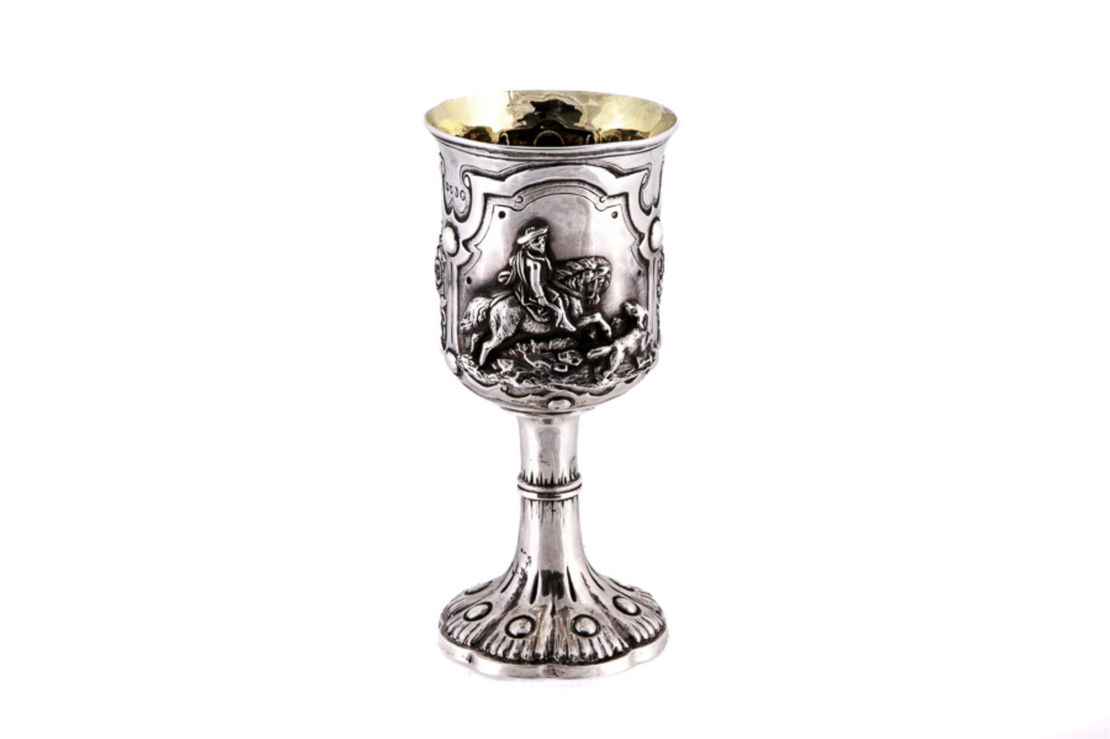 VICTORIAN ENGLISH SILVER GOBLET, 232g (1 of 5)