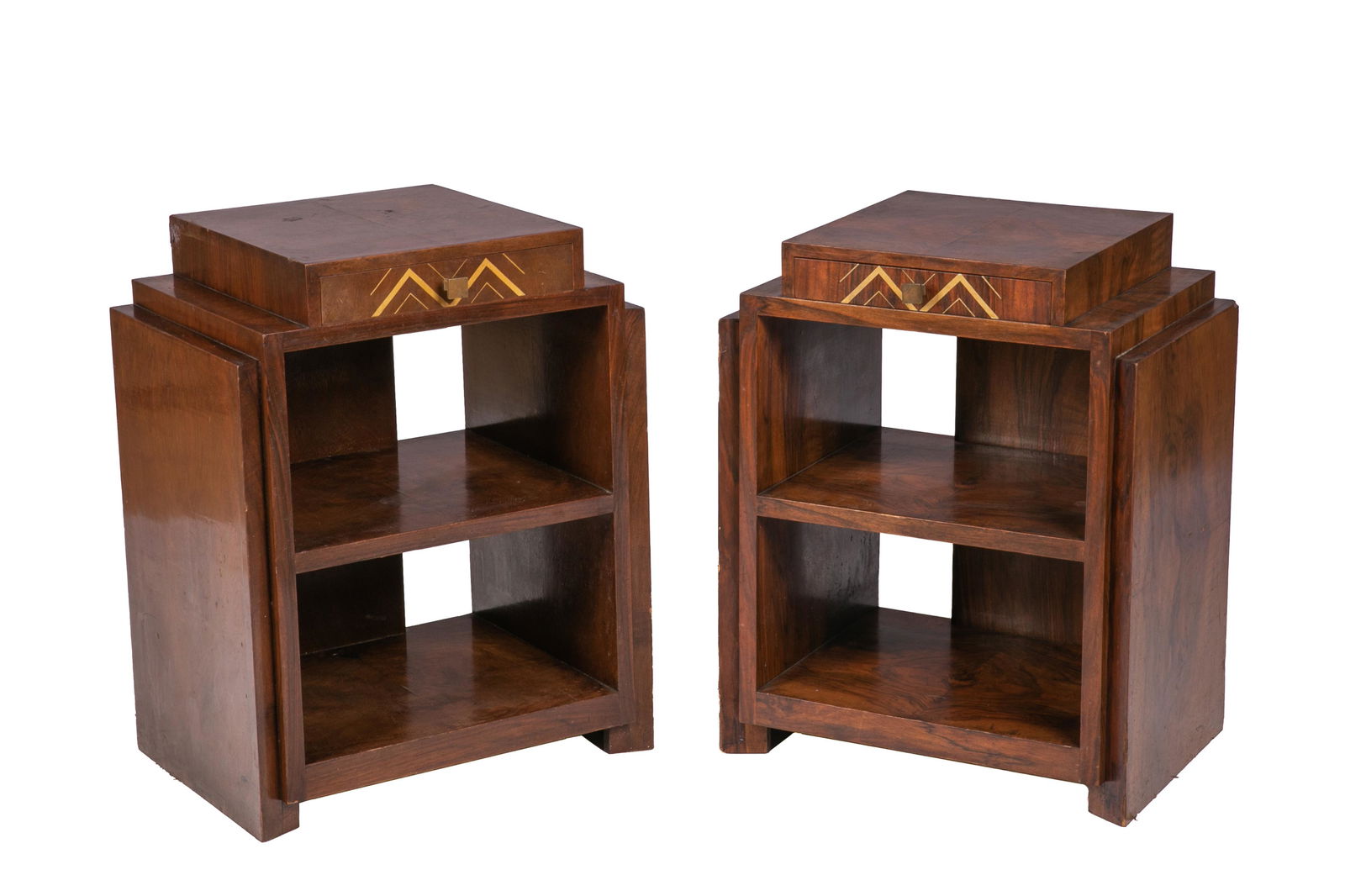 PAIR OF FRENCH ART DECO ROSEWOOD SIDE TABLES (1 of 1)