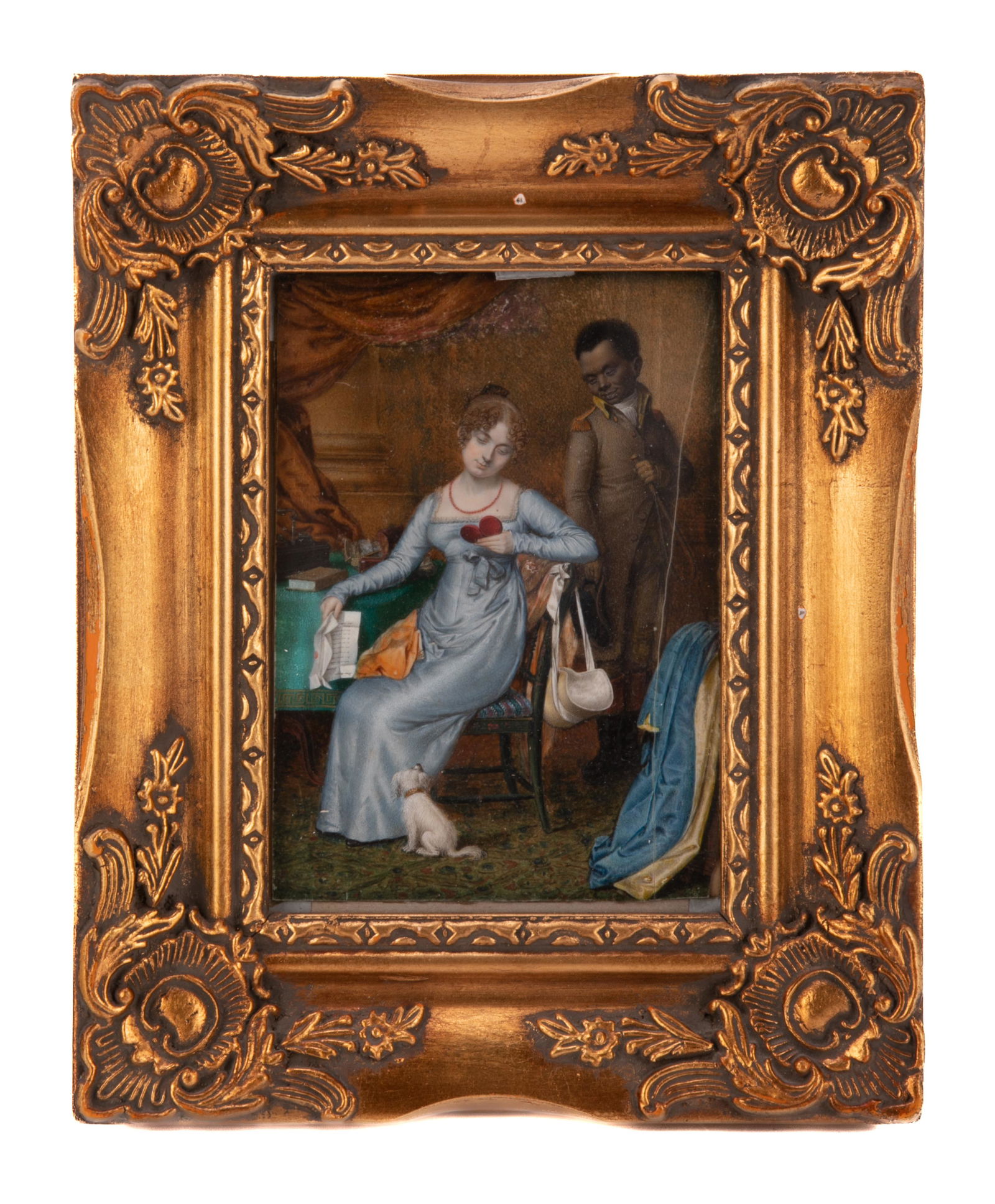 RARE HAND PAINTED NATURAL PORTRAIT MINIATURE (1 of 7)