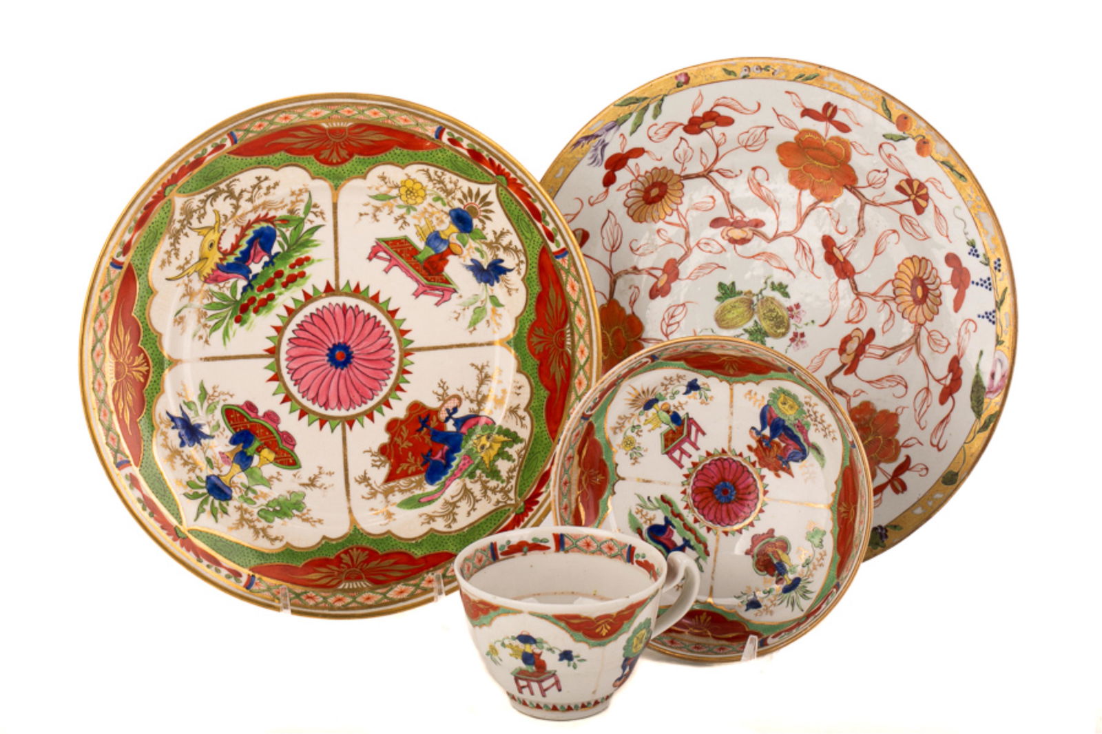 GROUP OF 18th C CHINESE & ENGLISH PORCELAIN (1 of 1)