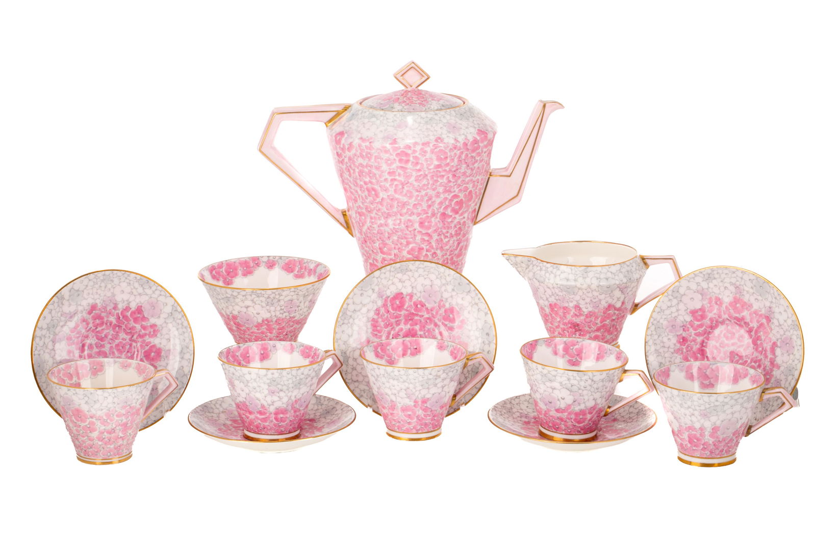 EIGHT PCS ENGLISH PARAGON PORCELAIN TEA SET (1 of 1)