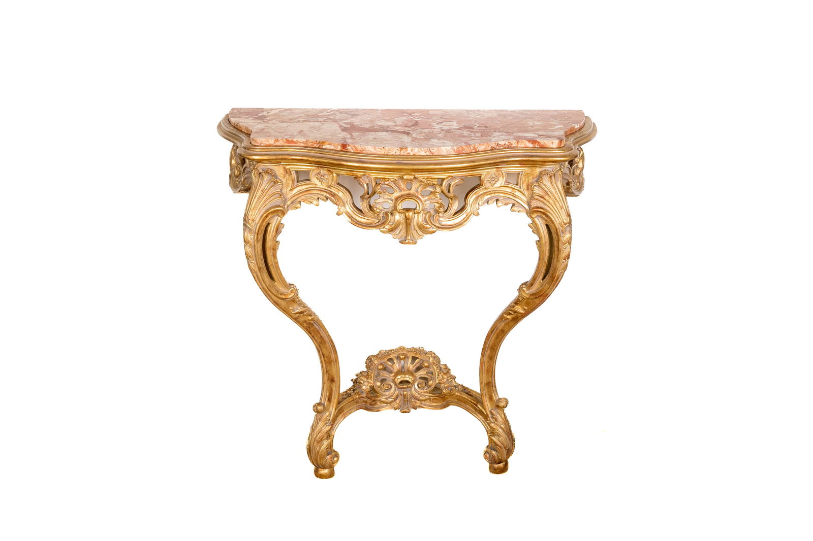 ANTIQUE CONSOLE TABLE WITH MARBLE TOP (1 of 3)