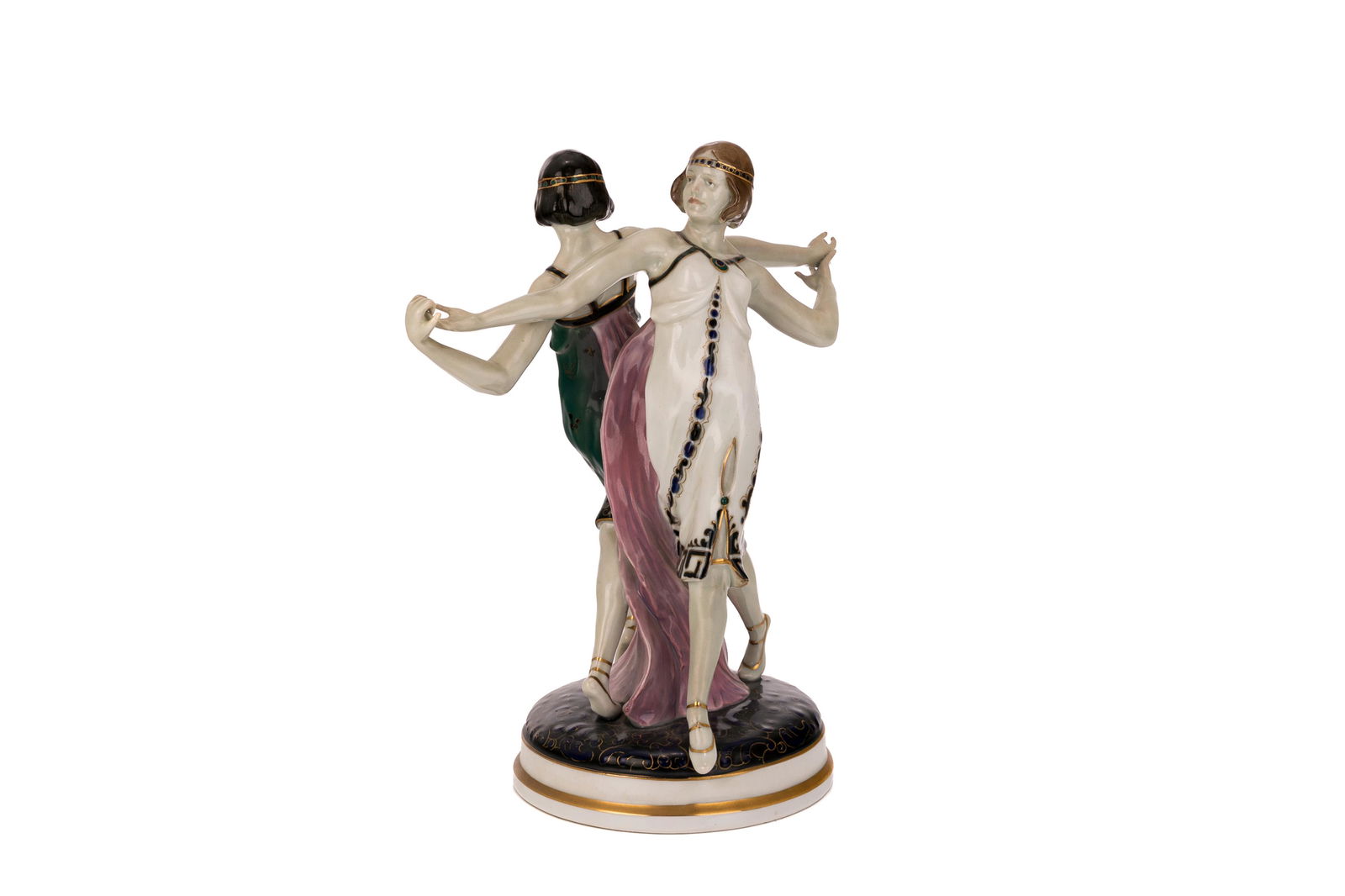 ART DECO PORCELAIN FIGURAL GROUP (1 of 6)