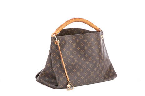 LOUIS VUITTON ARTSY MM MONOGRAM TOTE: In monogram canvas with leather trim. W 16 x H 12 1/2in