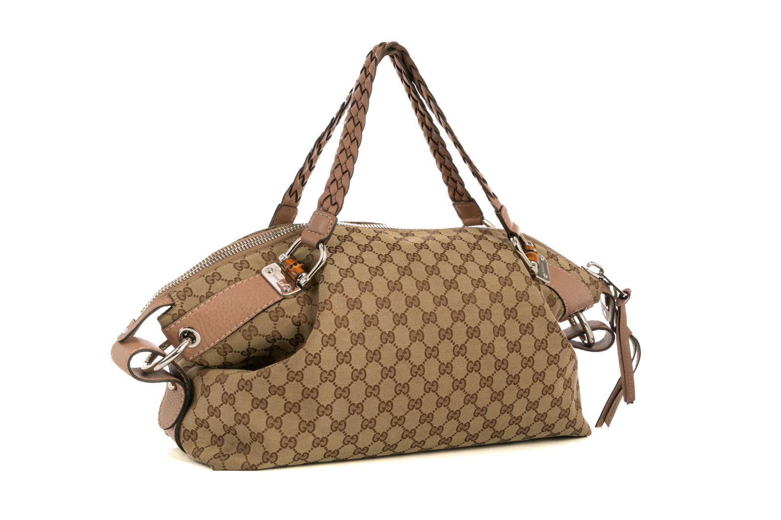 GUCCI GUCCISSIMA BAMBOO BAR LOGO TOTE BAG (1 of 3)
