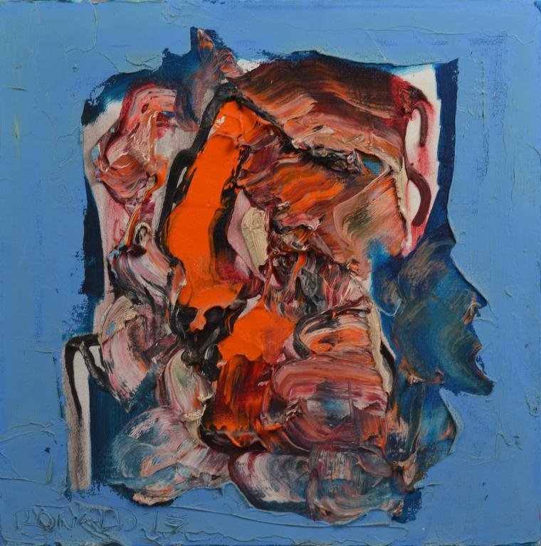 WILLIAM SMITH RONALD (Can. 1926-1998): ECUADOR Oil on canvas, signed lower left, dated 1978 20 x 20 in. (51 x 51cm)