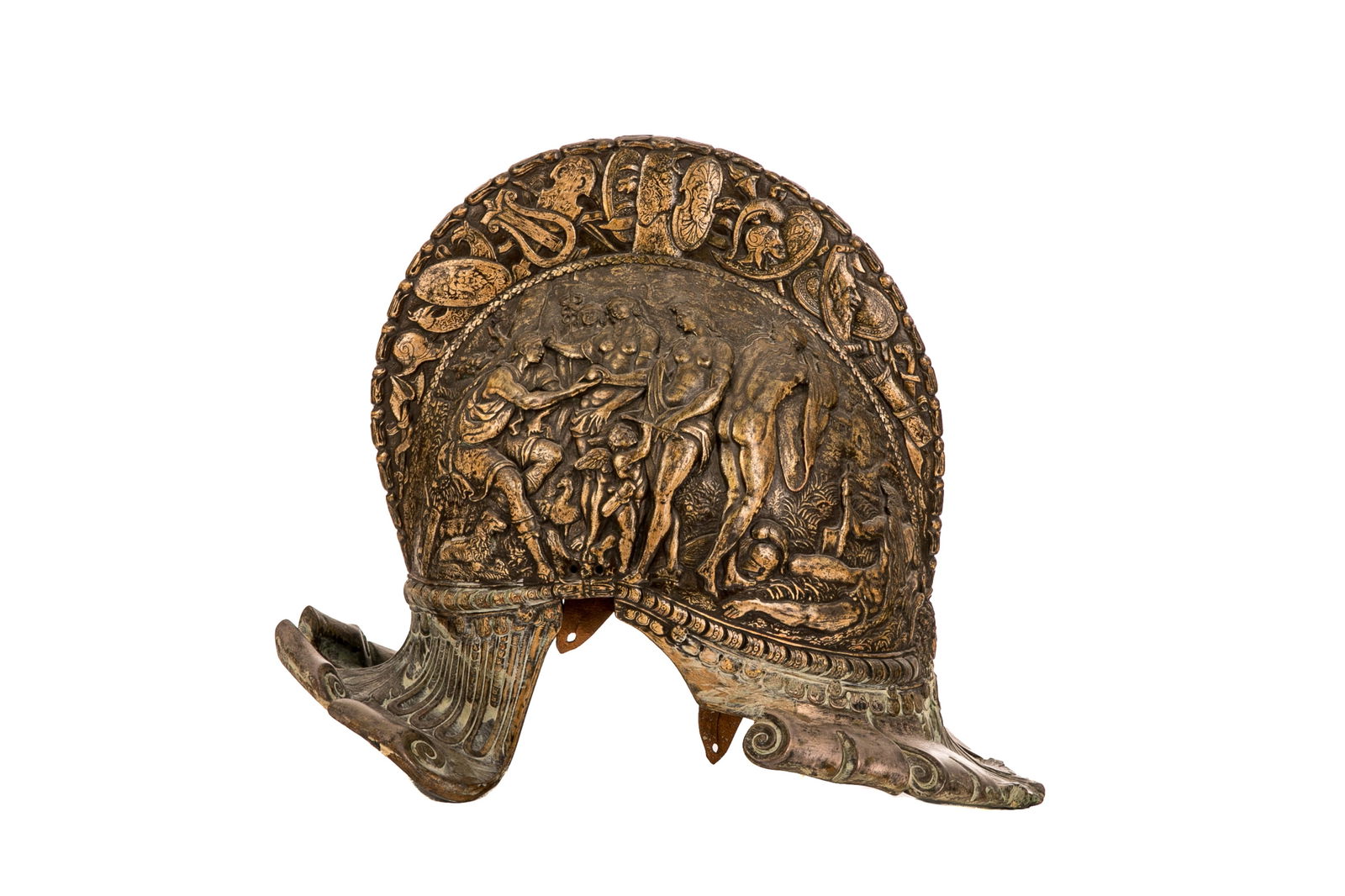 RENAISSANCE REVIVAL CAST BRONZE MILITARY HELMET (1 of 9)