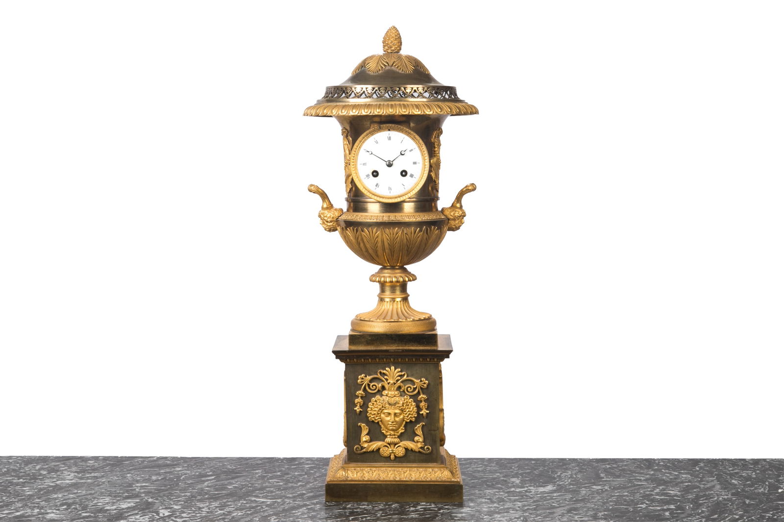 FRENCH EMPIRE BRONZE CLOCK (1 of 3)
