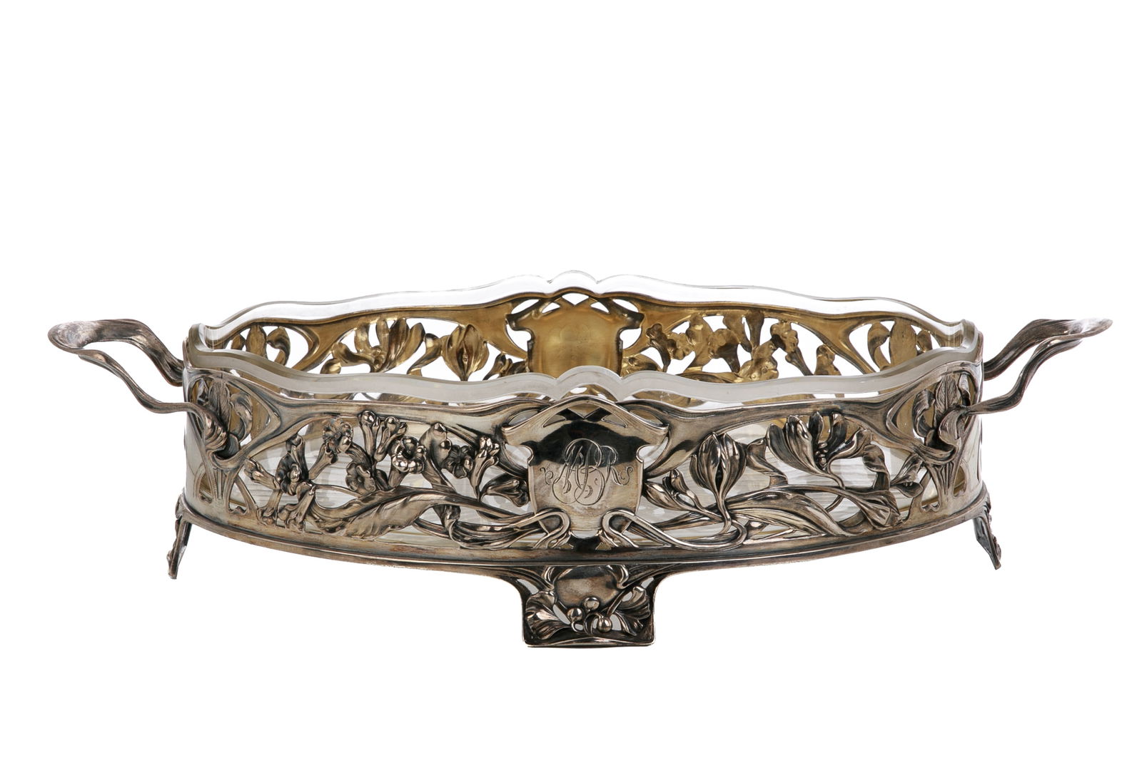 GERMAN JUGENSTIL SILVER CENTERPIECE, 786g (1 of 6)