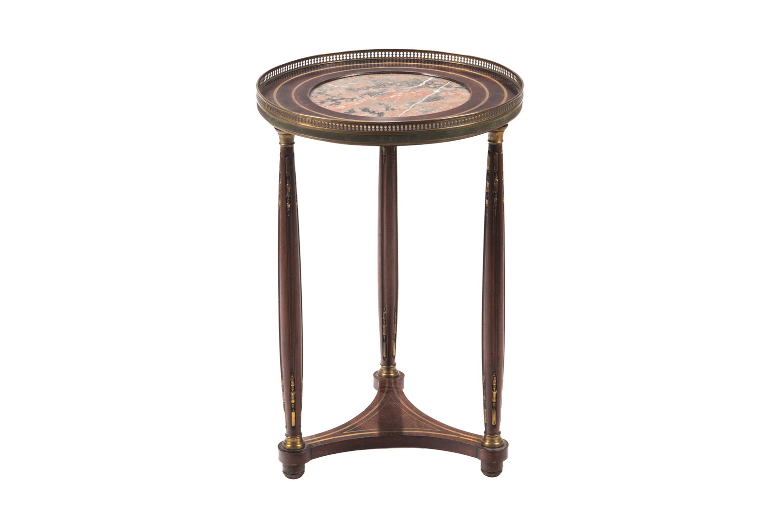 SMALL FRENCH MAHOGANY DRINKS TABLE (1 of 3)