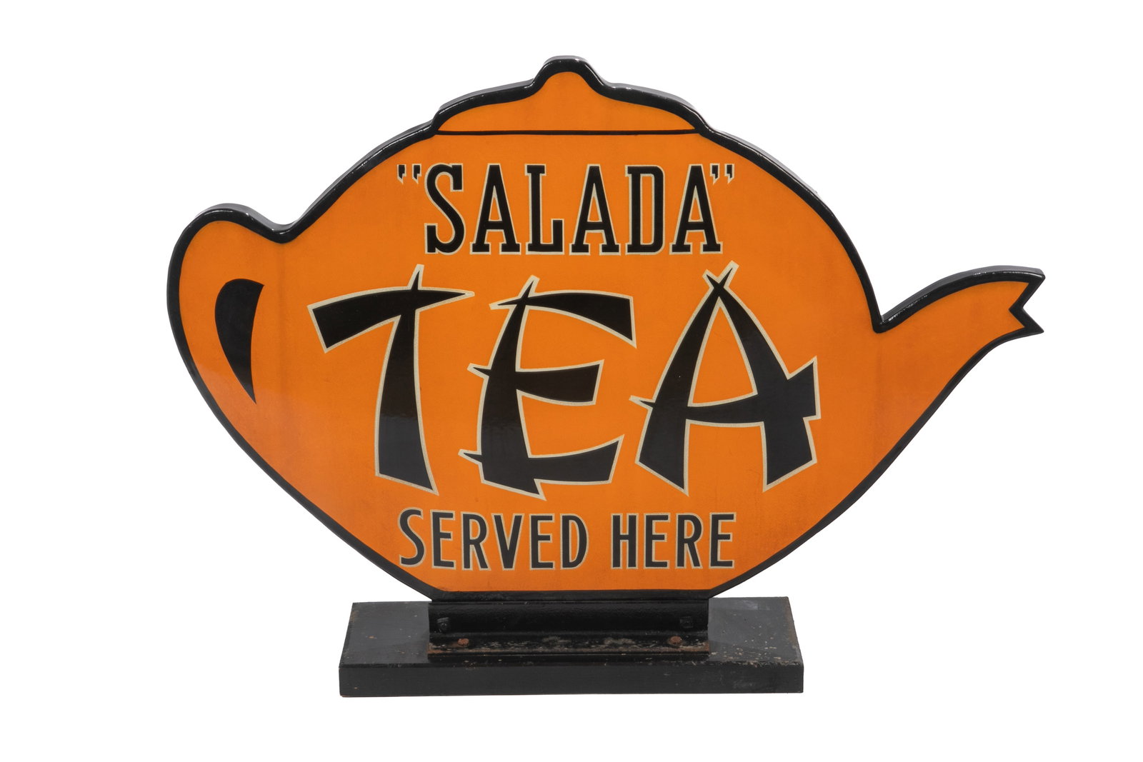 VINTAGE "SALADA" TEA ENAMEL ADVERTISING SIGN (1 of 1)