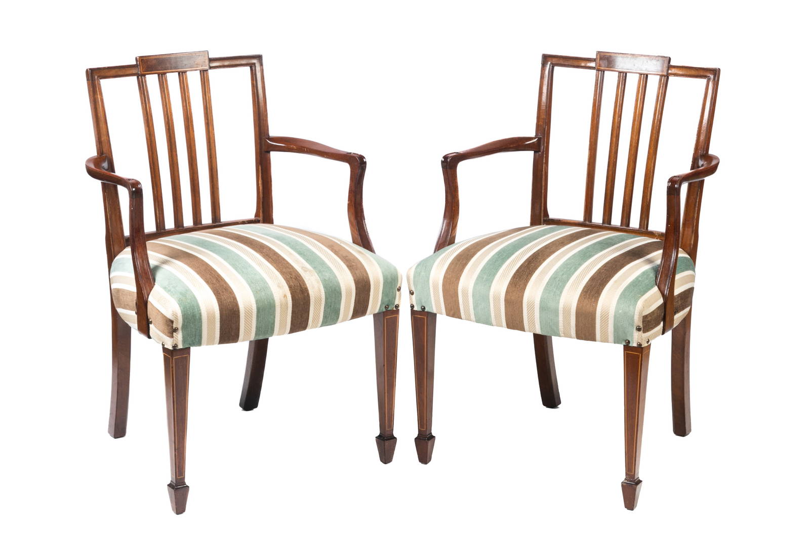 Nine Iii English Mahogany Dining Chairs Auction