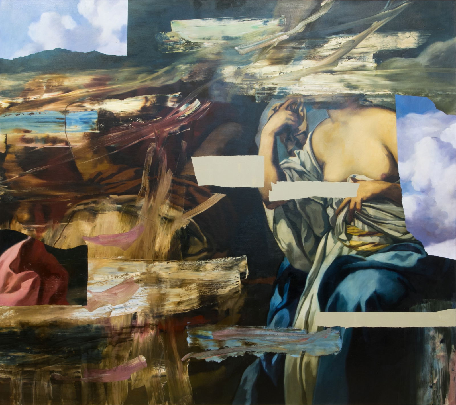 SIMON CASSON (British, b. 1965): Harmonia, 2006 Oil on canvas H 47 1/2"W 53 1/2" Provenance: Scott Richards Contemporary Art (San Francisco)