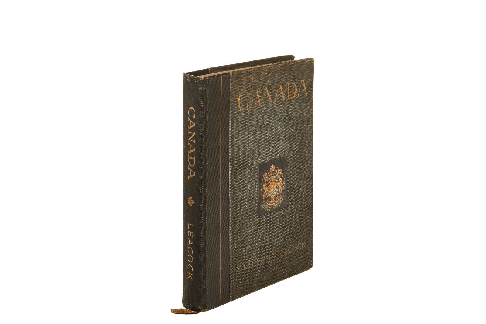 CANADA, SIGNED BY SAMUEL BRONFMAN: Leacock, Stephen. CANADA: THE FOUNDATIONS OF ITS FUTURE (Montreal: Privately Printed, 1941). Inscribed on half title-page by Samuel Bronfman, prominent Canadian businessman and philanthropist, to Gord