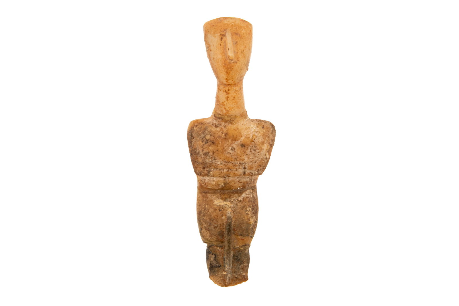 GREEK CYCLADIC MARBLE FIGURE, SPEDOS TYPE (1 of 5)
