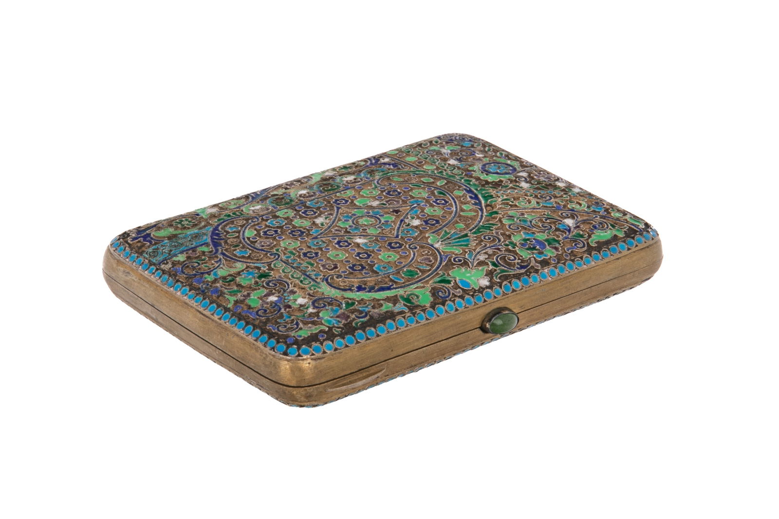 RUSSIAN SILVER & ENAMEL CIGARETTE CASE (1 of 2)